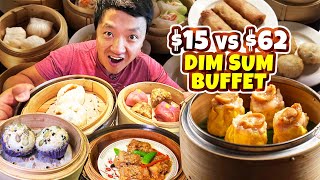 15 vs 62 ALL YOU CAN EAT Dim Sum Buffet [upl. by Duky]