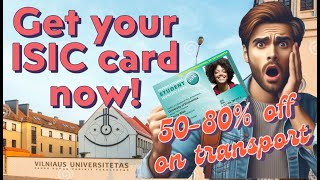 How to get ISIC card in 10 minutes  save 5€ while ordering card  ENGLISH [upl. by Relyk]