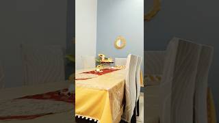 Dining room makeover in budget diningtabledecorationideas organisedhome shortsvideo [upl. by Emmy824]