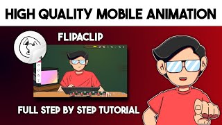 How to make animation in Flipaclip on Mobile  For Beginners Full Tutorial like RG Bucket List [upl. by Einomrah]