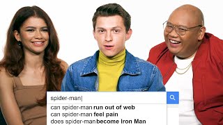 Tom Holland Zendaya amp Jacob Batalon Answer the Webs Most Searched Questions  WIRED [upl. by Ahsenak]