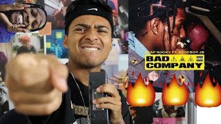 AAP Rocky  Bad Company ft Blocboy JB LITTEST REACTION [upl. by Rahm]