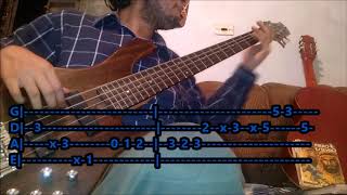 Secos e Molhados  Amor cover baixo\Bass com TABs [upl. by Anderson]