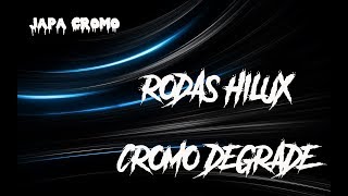 RODAS ARO 20quot HILUX EM CROMO DEGRADÊ [upl. by Fortunna]