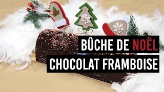 🍰 BÛCHE DE NOËL CHOCOLAT FRAMBOISE 🍰 [upl. by Jaenicke159]