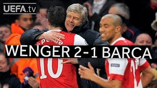 WENGERS GREAT VICTORIES Arsenal 21 Barcelona [upl. by Miun925]