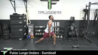 Pulse Lunge Unders  Dumbbells  The 1 Fitness amp Performance [upl. by Arhez]