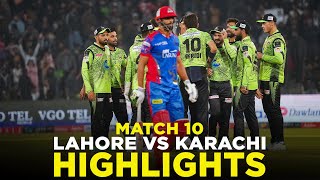 Full Highlights  Lahore Qalandars vs Karachi Kings  Match 10  HBL PSL 9  M2A1A [upl. by Brenn]