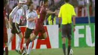 C Ronaldo Schwalbe  Spiel um 3 Platz WM 2006 [upl. by Ogu]