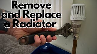 How to Remove and Replace a Radiator For Decorating  No Draining Required [upl. by Flori297]