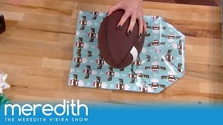 How To Wrap Oddly Shaped Gifts  The Meredith Vieira Show [upl. by Daly]