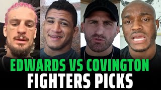 UFC 296 Leon Edwards vs Colby Covington Fighters Picks [upl. by Ivette]