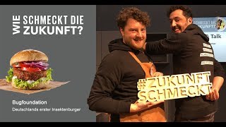 Grüne Woche 2018 Schmeckt die Zukunft nach Insekten  Deutschlands erster Insektenburger [upl. by Adnaram]