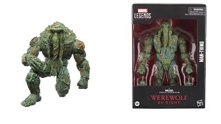 New Marvel Legends Werewolf by Night Man Thing figure revealed preorder at entertainment earth [upl. by Magna178]