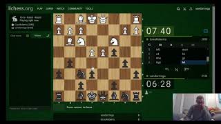 Rapid Chess Game 65 Queens Gambit Declined Janowski Variation [upl. by Aihsenor]