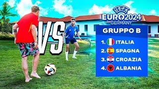 ⚽🥅 TORNEO 1 vs 1 in VILLA CHI VINCERA IL GIRONE DELLITALIA EURO 2024 FOOTBALL CHALLENGE [upl. by Kristal300]