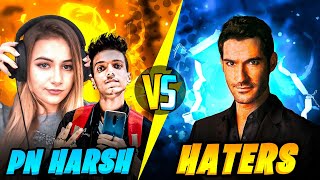 Pn Harsh amp Pro Girls vs Haters Squad  Most Insane Challenge Versus  Garena Free Fire [upl. by Barsky390]