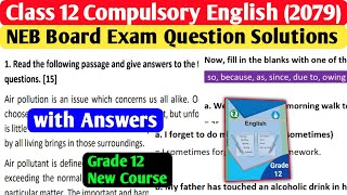 Class 12 Compulsory English Board Exam Model Question Solution 2081 2024  Grade 12 English [upl. by Eiluj]