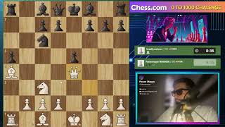 0 TO 1800 ELO Chesscom Challenge  Pavan Mayya  Current Rating 300 chess chessgame [upl. by Retsehc]