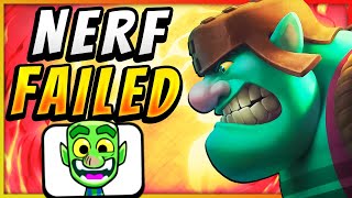 NERFED Goblin Giant became BETTER This shouldnt happen — Clash Royale [upl. by Alemak91]