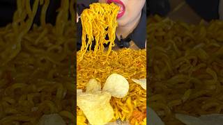 Maggi amp Chips 😂😜 🔥 Maggi Challenge Video shorts ytshorts youtubeshorts [upl. by Cram]