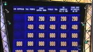 Led Zeppelin questions on Rock amp Roll Jeopardy [upl. by Suiratnod]