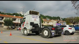 C SINIFI KAMYON DİREKSİYON SINAV PARKURU  BORNOVA EVKA 3  İZMİR SÜRÜCÜ KURSU [upl. by Aivatnuhs]