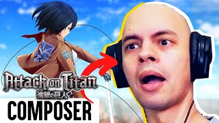 Composer Reacts to ATTACK ON TITAN OST Counterattack Mankind [upl. by Troc]