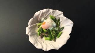 Insalata di asparagi e uovo cotto a bassa temperatura [upl. by Balsam]