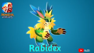 How To Breed Rabidex  Monster Legends [upl. by Neeven]