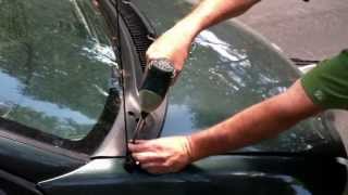 How to clean a clogged windshield drain [upl. by Minnie88]