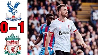 Diogo Jota fist half goal vs Crystal Palace  2024 premier league [upl. by Anat35]