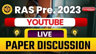 RAS PRE 2023  Complete Paper Discussion  RAS Pre Answer Key  Springboard Academy [upl. by Suryc]