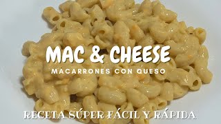 MAC amp CHEESE 😋 macarrones con queso RECETA FÁCIL y RÁPIDA😜  Giuliana Runco [upl. by Mehcanem]