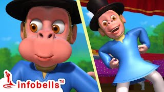 Bandar Mama Pahan Pajama  Hindi Rhymes for Children  Infobells [upl. by Ahsita]