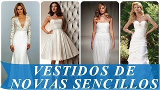 Vestidos de novias sencillos [upl. by Chirlin]