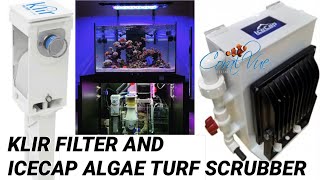 Waterbox Reef 1003g Equipment Klir Automated Fleece Roller Filter and Icecap Algae Turf Scrubber [upl. by Varipapa]