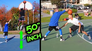 Professor 3v3 with 54quot Worlds SHORTEST Dunker 50 INCH VERTICAL [upl. by Ellersick576]