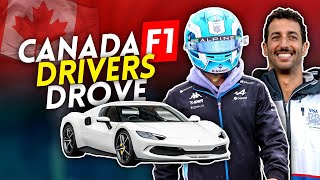 What the F1 DRIVERS DROVE to the 2024 CANADIAN GP [upl. by Collin436]