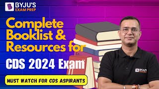 Complete Booklist amp Resources for CDS 2024 Exam  Best Books for CDS Exam Preparation  CDS 2024 [upl. by Hanoy]