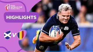 Graham bags four as Scotland run riot  Scotland v Romania  Rugby World Cup 2023 Highlights [upl. by Ahsikar]