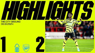 HIGHLIGHTS  Nottingham Forest vs Arsenal 12  Gabriel Jesus Saka [upl. by Airreis50]