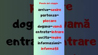 Parole per il Viaggio Italiano e Rumeno 🚀 learning [upl. by Eihcra]