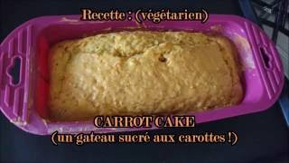 Carrot cake  recette végétarienne  WootooCraft [upl. by Curkell419]