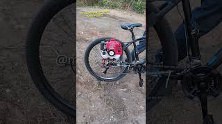 teste BIKE com motor de ROÇADEIRA shorts [upl. by Midan522]