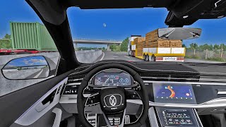 Audi RSQ8 Mansory 2024  Euro Truck Simulator  Steering Wheel Gameplay [upl. by Ahsilif]