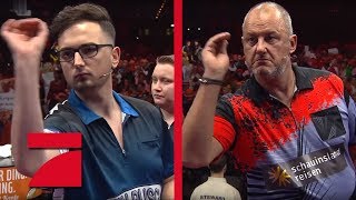 MarcelScorpion amp Martin Schindler vs Frank Rosin amp Phil Taylor  Gruppenphase  Promi Darts WM [upl. by Aicirpac]