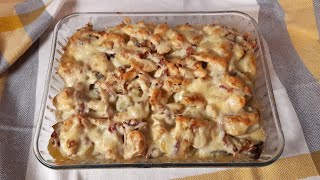 Gratin de pommes de terre poulet et champignons 🥬🧀263 [upl. by Josiah634]