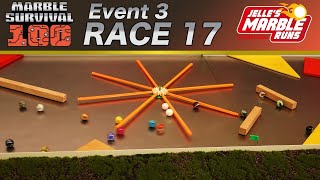 Marble Race Marble Survival 100  Race 17 [upl. by Buhler]