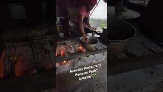 Authentic Jamaican cooking at Arawaks in Ramble Hanover Jamaica 🇯🇲 [upl. by Marris]